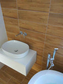 Mitigeur lavabo mural encastrable SEINA laiton chromé 8cm