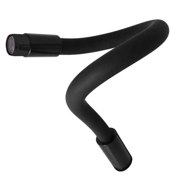 Mitigeur évier flexible à mémoire de forme SEINA en laiton noir mat