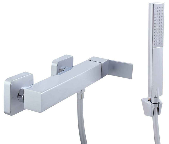 Colonne de douche murale LOIRA 113 cm laiton chromé