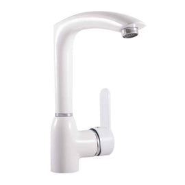 Mitigeur évier blanc ZAMBEZE pivotant