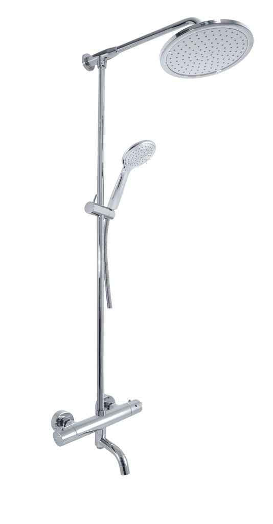 Colonne de douche murale thermostatique réglable 110 à 176 cm