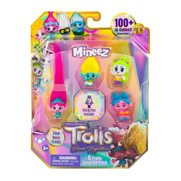 Figurines TROLLS, pack surprise de 5