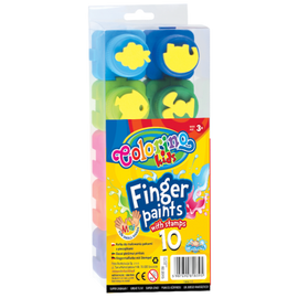 Peintures au doigt colorino kids 10 couleurs