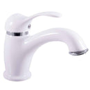 Mitigeur lavabo LABE laiton chromé blanc brillant sans siphon