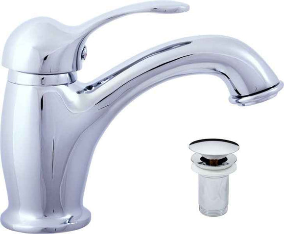 Mitigeur lavabo LABE laiton chromé sans siphon
