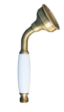 Colonne de douche LABE avec douchette laiton bronze et poignée en céramique H.111cm