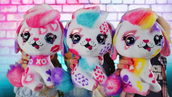 AIRBRUSH PLUSH plush with airbrush Puppy, 26 cm