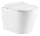 Cuvette WC suspendue Rimless ZINA - avec abattant à frein de chute-2