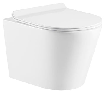 Cuvette WC suspendue Rimless ZINA - avec abattant à frein de chute - 0