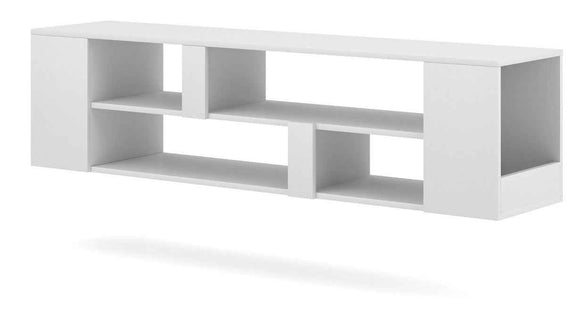 Meuble TV EVEREST coloris chêne 140x35x50 cm