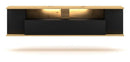 Meuble TV EVEREST coloris chêne 140x35x50 cm