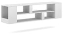 Meuble TV EVEREST coloris gris et chêne 140x35x50 cm-7