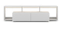 Meuble TV EVEREST coloris gris et chêne 140x35x50 cm-3