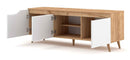 Meuble TV TURE coloris chêne 140x40x52 cm