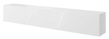 Meuble TV à suspendre SLANT 240 avec LED RGB 240x40x35 cm