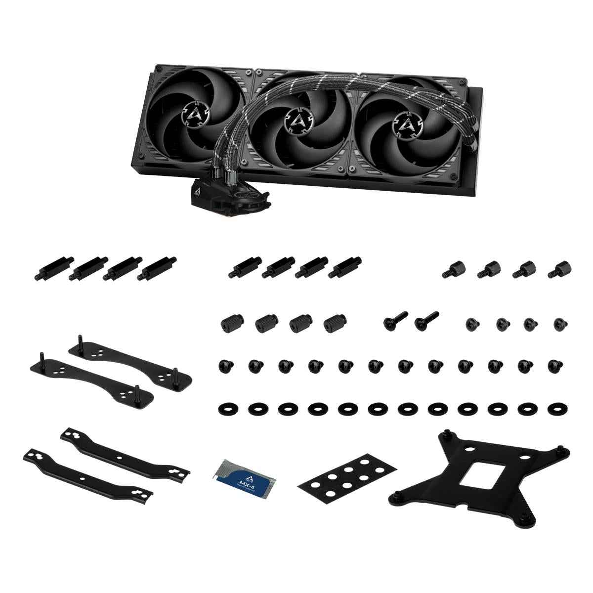 Cooler Arctic "Liquid Freezer II - 420", compatibil skt. Intel si AMD, racire cu lichid, ventilator 140 mm x 3, 1700 rpm, "ACFRE00092A" (timbru verde 2.00 lei)