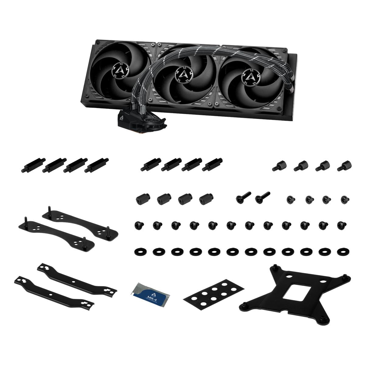 Cooler Arctic "Liquid Freezer II - 420", compatibil skt. Intel si AMD, racire cu lichid, ventilator 140 mm x 3, 1700 rpm, "ACFRE00092A" (timbru verde 2.00 lei)