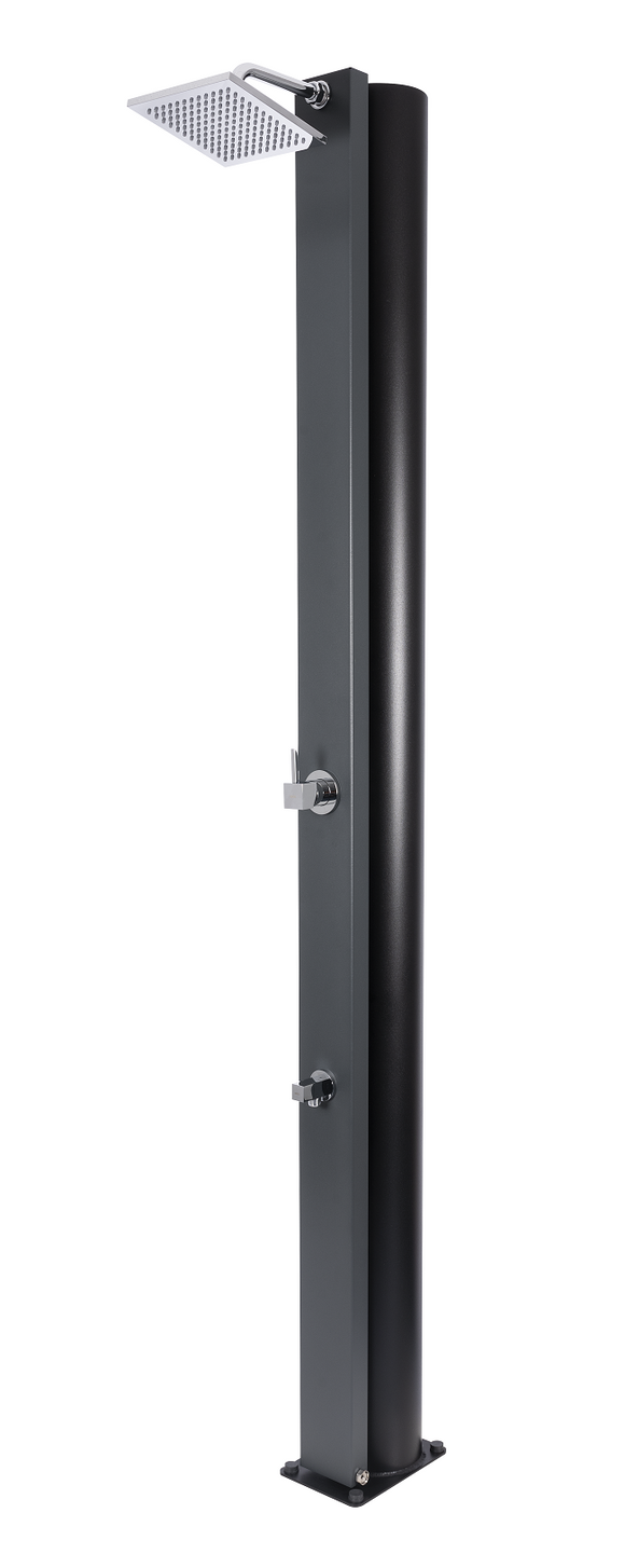 Douche de piscine solaire SQUARE 40L avec rince pieds