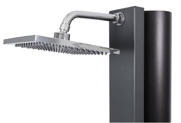 Douche de piscine solaire SQUARE 40L avec rince pieds