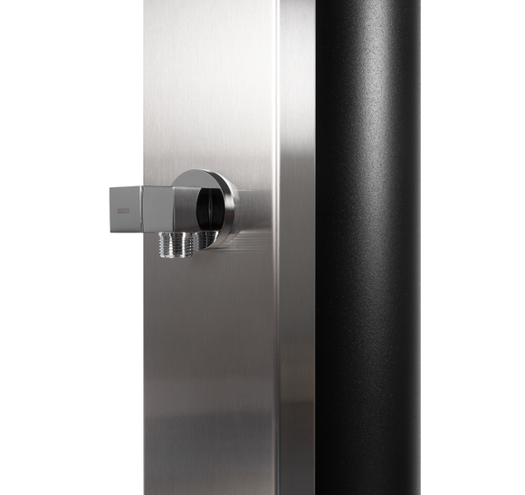 Douche de piscine solaire SQUARE 40L avec rince pieds