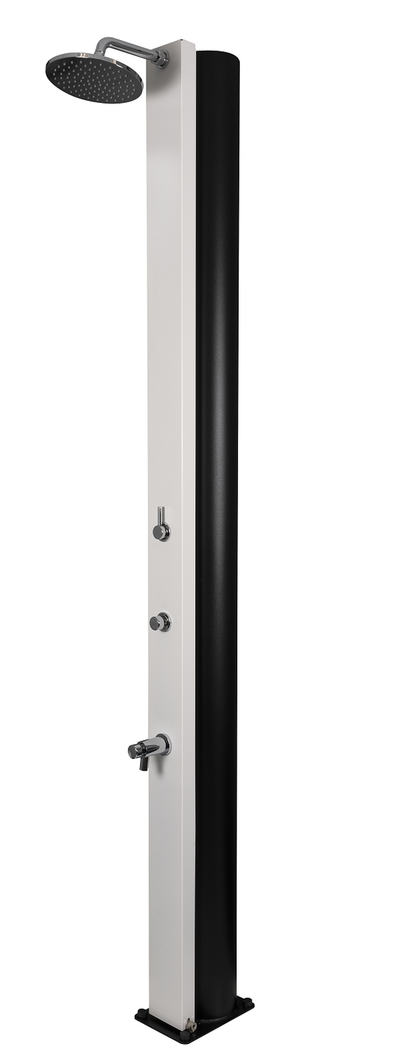 Douche de piscine solaire PULSATE 40L avec rince pieds temporisé