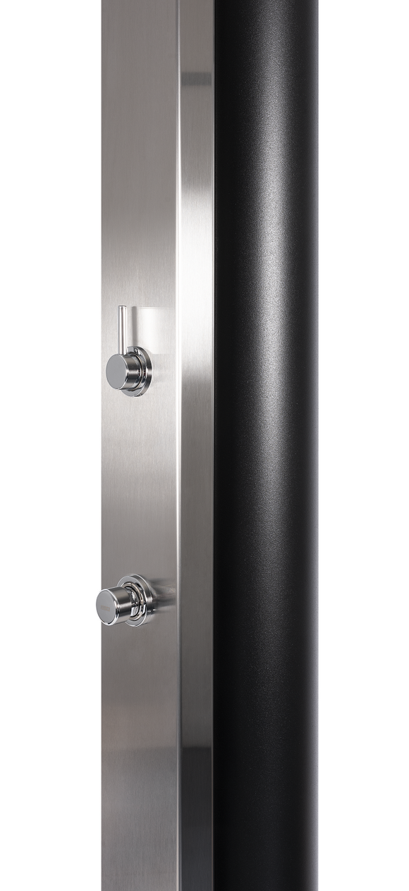 Douche de piscine solaire PULSATE 40L avec rince pieds temporisé