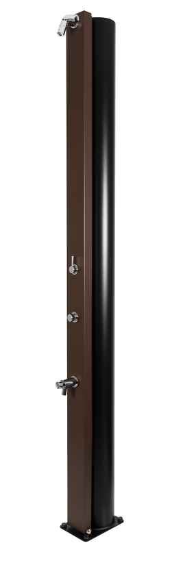 Douche de piscine solaire ULTIMATE 40L avec rince pieds temporisé - 0