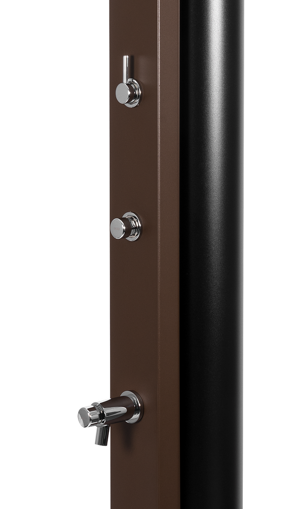 Douche de piscine solaire ULTIMATE 40L avec rince pieds temporisé