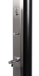 Douche de piscine solaire ULTIMATE 40L avec rince pieds temporisé