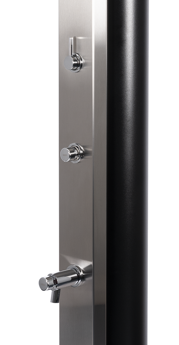 Douche de piscine solaire ULTIMATE 40L avec rince pieds temporisé