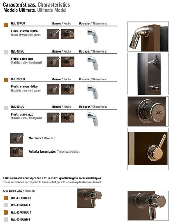 Douche de piscine solaire ULTIMATE 60L