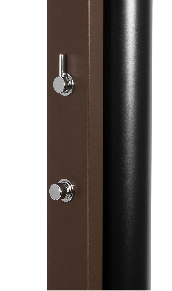 Douche de piscine solaire ULTIMATE 60L avec rince pieds temporisé