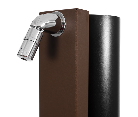 Douche de piscine solaire ULTIMATE 60L avec rince pieds temporisé