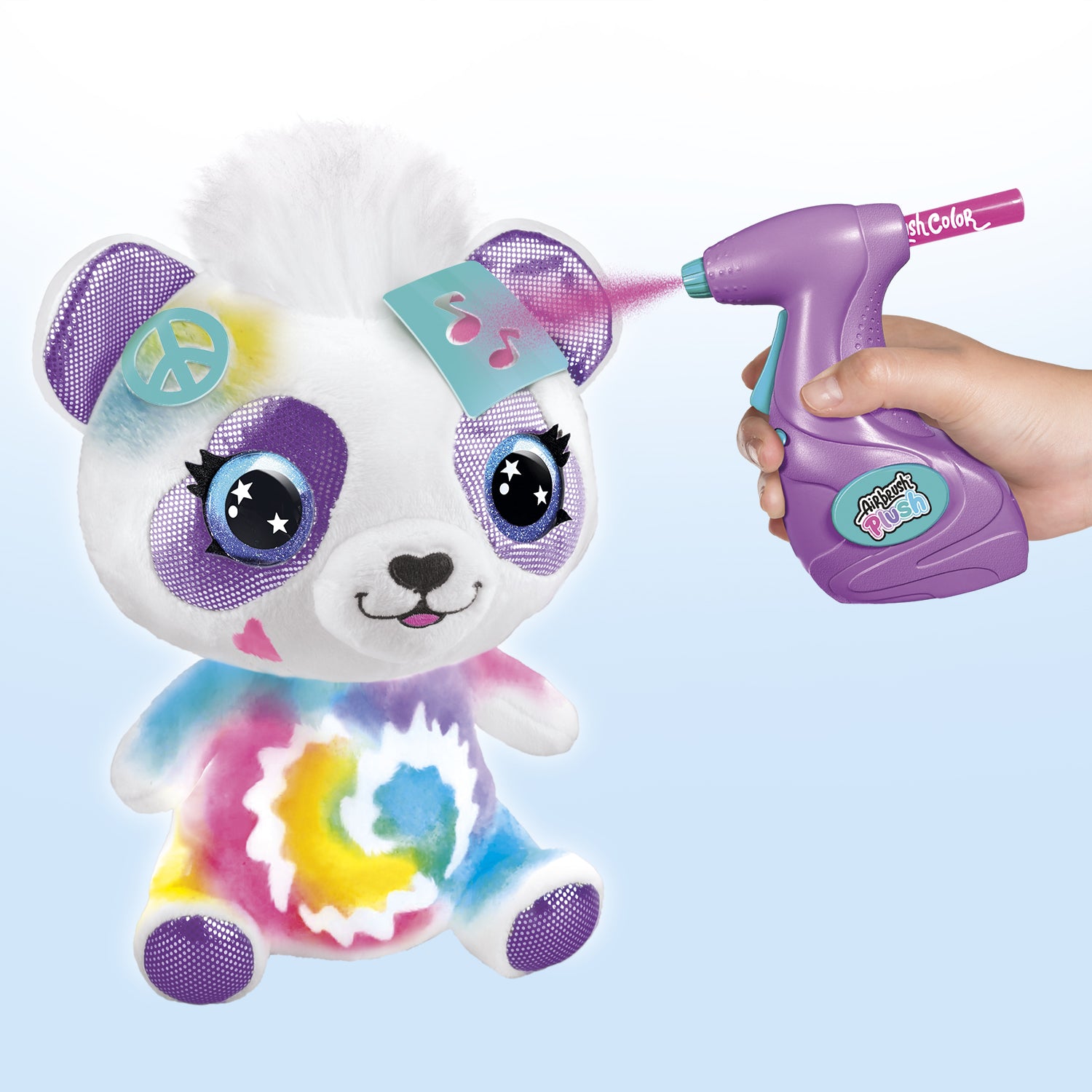 Peluche airbrush panda 25 cm