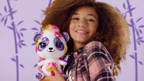 Peluche airbrush panda 25 cm