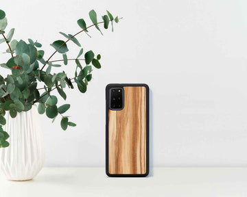 Coque MAN&WOOD pour Galaxy S20+ cappuccino noir