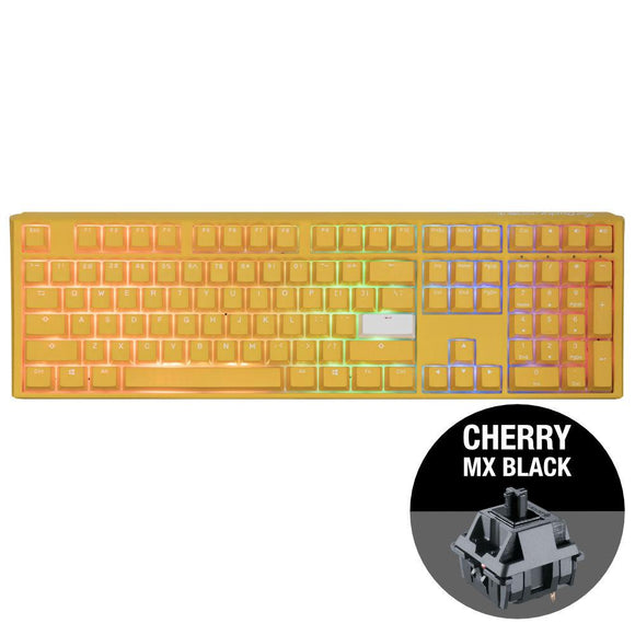 Clavier de jeu ducky one 3 usb qwerty anglais jaune