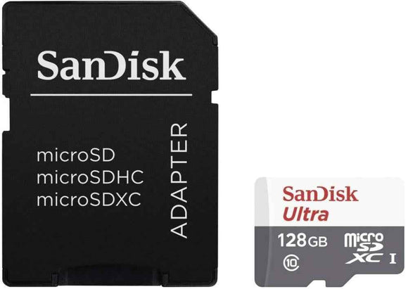 Sandisk Ultra microSDXC 128 Go + adaptateur