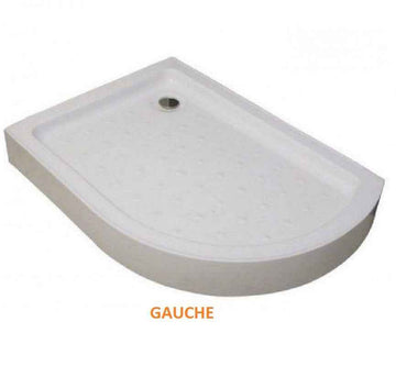 Cabine de douche d’angle ¼ de cercle avec receveur FLORA 650 90x120 H.190 cm