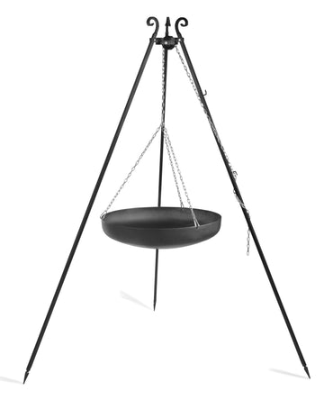 WOK rond spécial pour brasero sur trépied