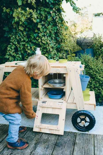 Cuisine plein air extérieure pour enfant en bois 104 x 59 x 54 cm