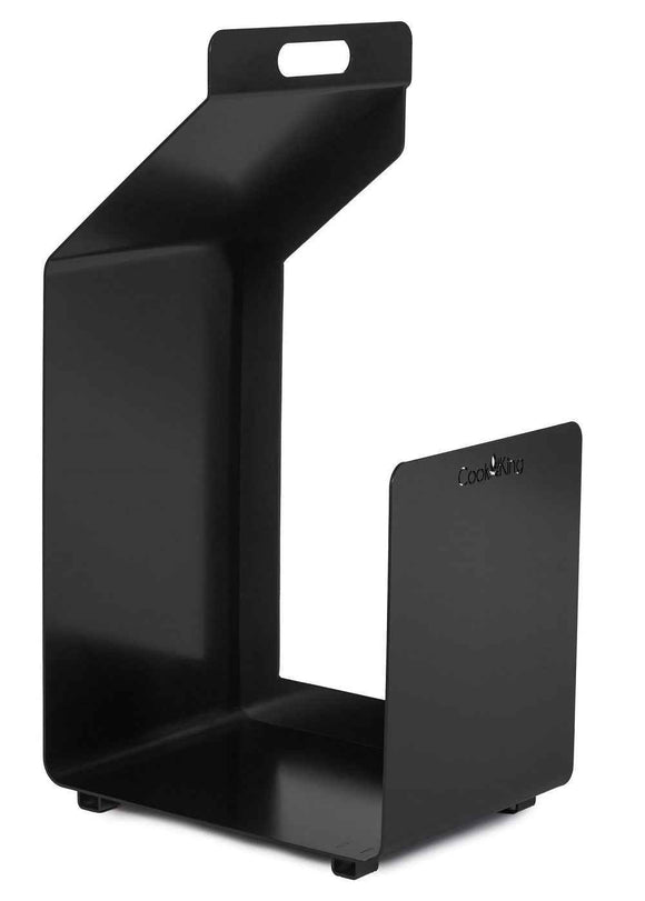 Porte bûches carré SEGAL en acier noir H.74cm