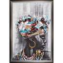 Tableau cadre en bois TURBANISTAINE