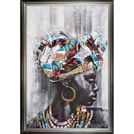 Tableau cadre en bois TURBANISTAINE