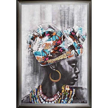 Tableau cadre en bois TURBANISTAINE