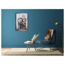 Tableau cadre en bois TURBANISTAINE