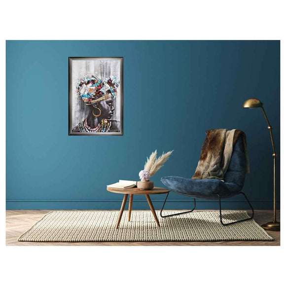 Tableau cadre en bois TURBANISTAINE