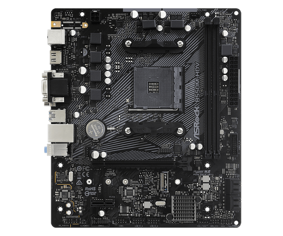 ASRock B550M-HDV / AMD B550 / AM4 / 2x DDR4 DIMM / VGA / DVI-D / HDMI / M.2 / mATX
