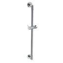 Rail de douche en chrome avec porte pommeau 90 cm-2