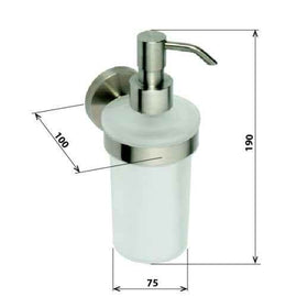 Distributeur de savon liquide NEO en verre 250ml / 19x10x7,5cm